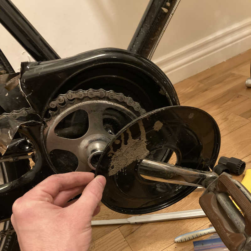 Removable disc on Creme chaincase