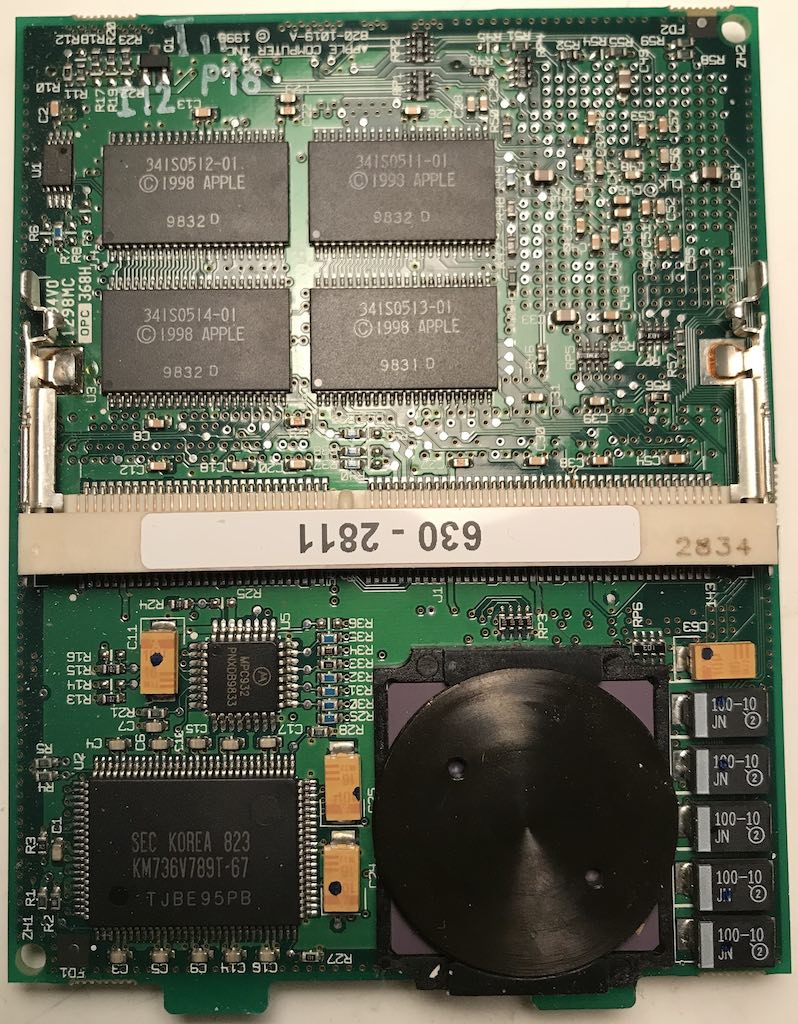 PowerBook G3 PDQ (Wallstreet II) 266 MHz CPU daughter card, top