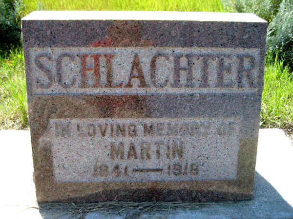 Martin Schlachter headstone