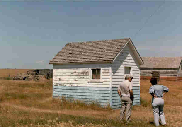 Undated modern photo of Martin Schlachter and Justina Tschosick's homestead home