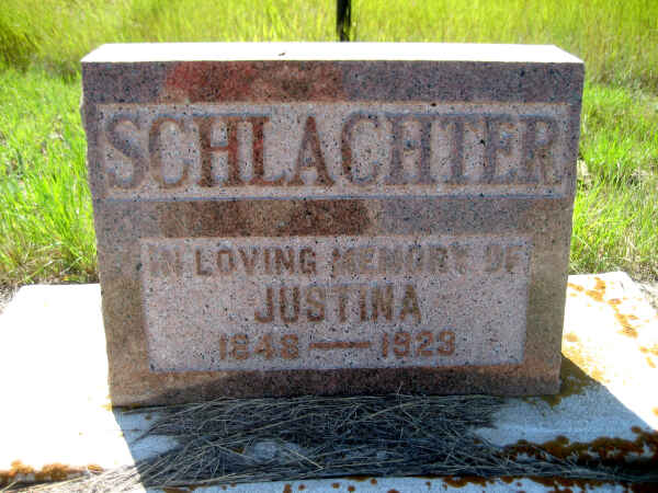 Justina Tschosick headstone