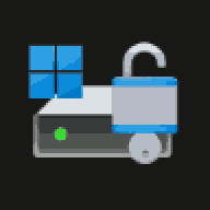 Windows 11 Device Encryption icon for hard drive