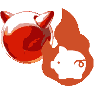 Logos of FreeBSD and Firefly III