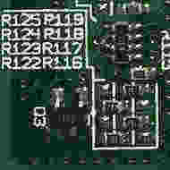 Resistors for overclocking on PowerBook G3 CPU daughter card